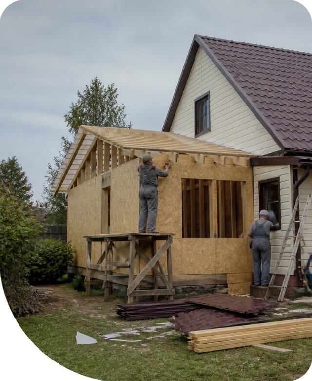 Пристройка комнаты к дому в Качканаре под ключ и недорого